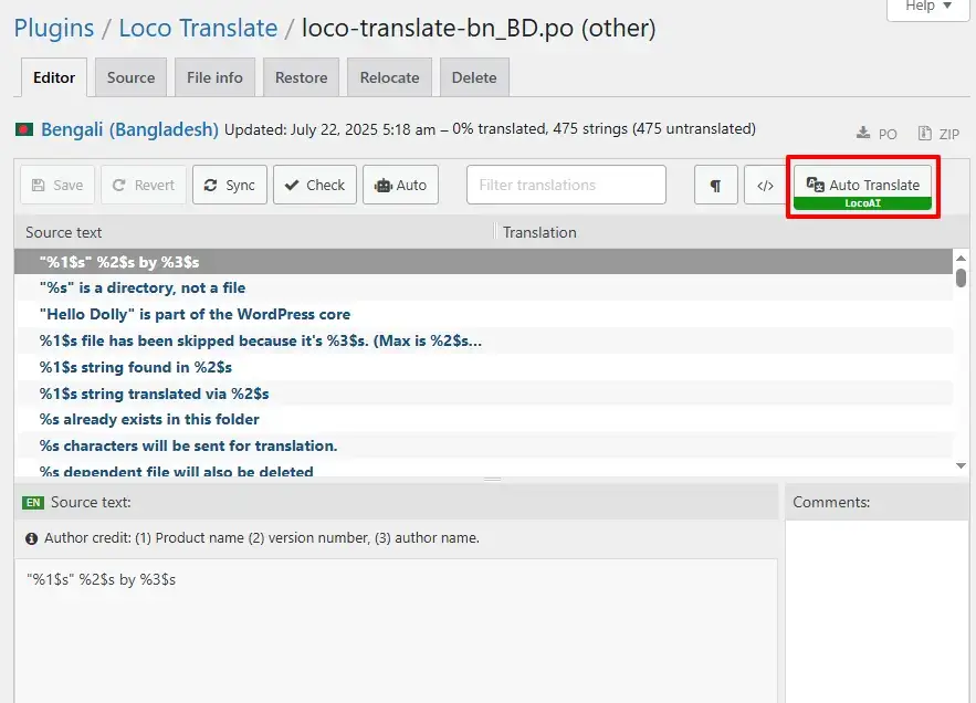 Auto-Translation