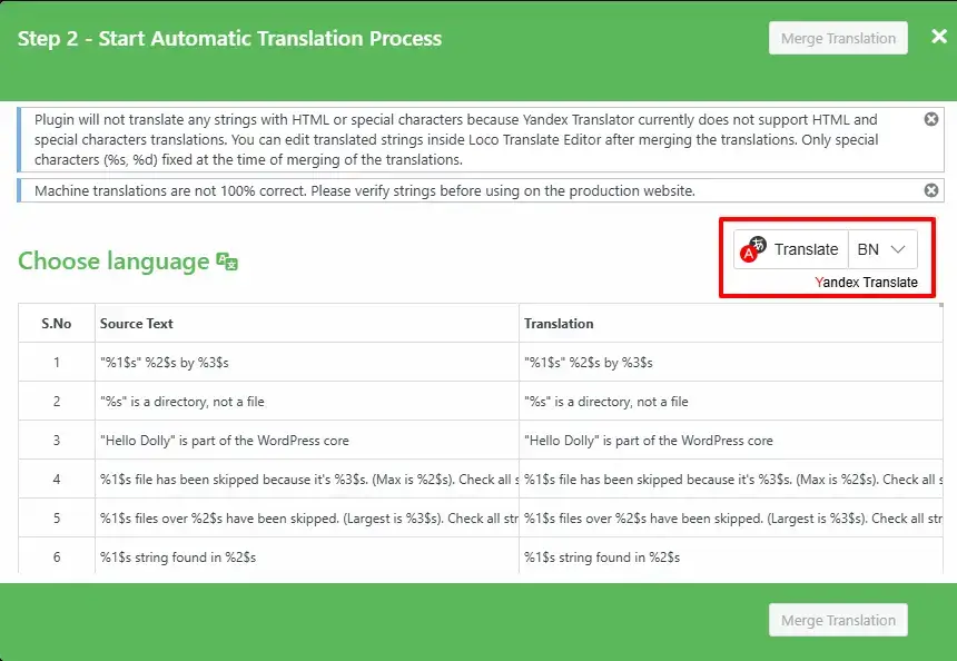 Translate